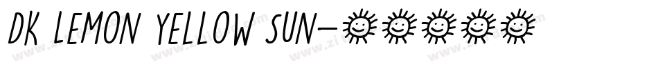 DK Lemon Yellow Sun字体转换